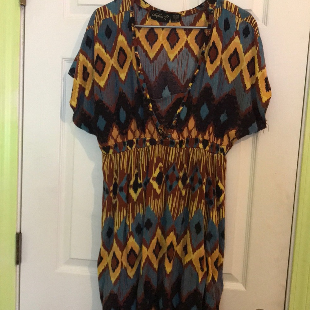 Tribal patterned dress